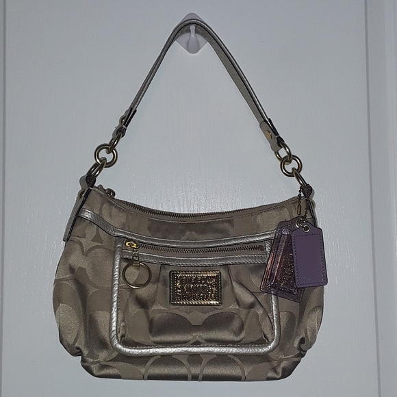 Coach Poppy Monogram Handbag Bag - Picture 1 of 11